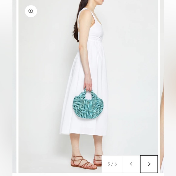 o.p.t. Mariabella Empire Waist Sundress with Back Detail, White, Size XL - Picture 5 of 13